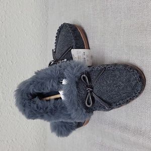 J. Crew Heathered Grey Slippers